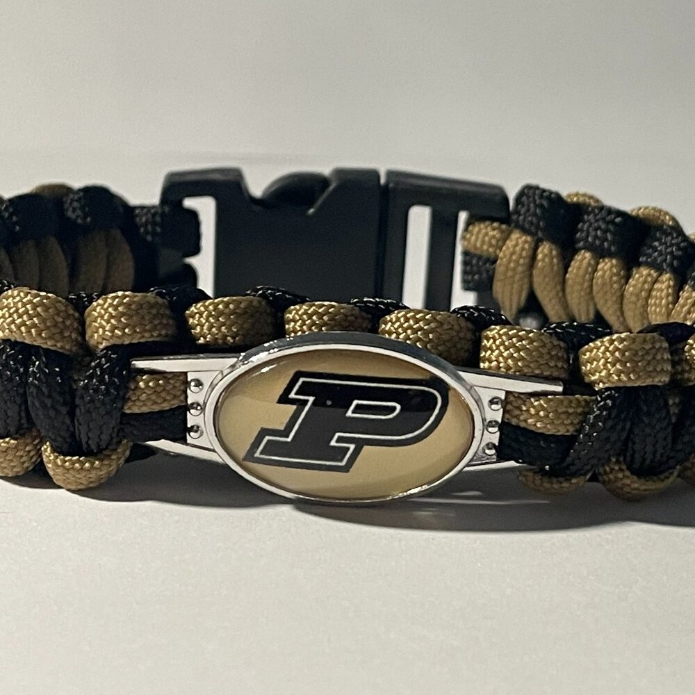 Purdue Boilermakers NCAA Paracord Bracelet NEW